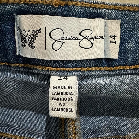 Jessica Simpson Women's Plus Size 14 Blue Straight Denim Jeans Stretch - Picture 6 of 14